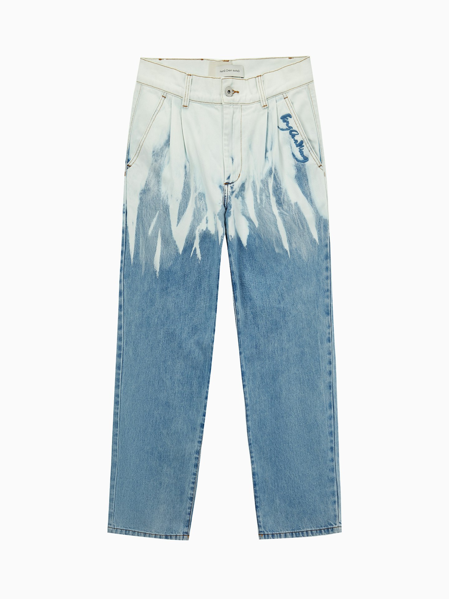 Feng Chen Wang, Acid Wash Denim Jeans, £300