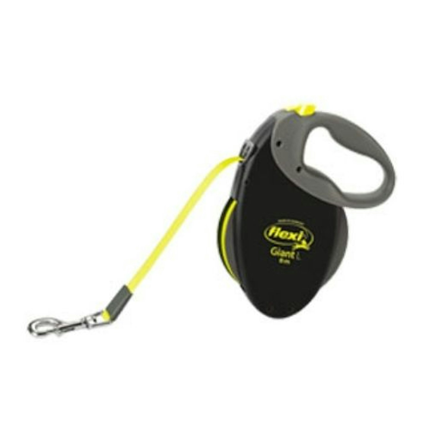 flexi Giant Neon Lead in Black, Grey and Yellow