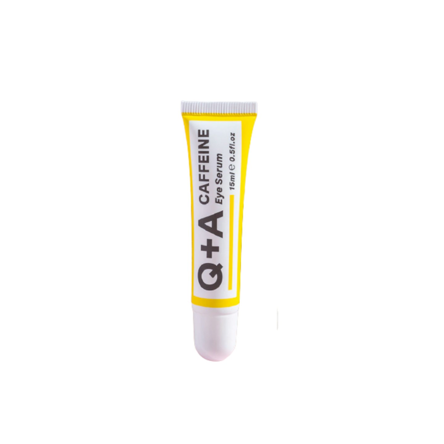 Q+A Caffeine Eye Serum. An eye serum to boost circulation and de-puff the under eye area. 15ml/0.5fl.oz