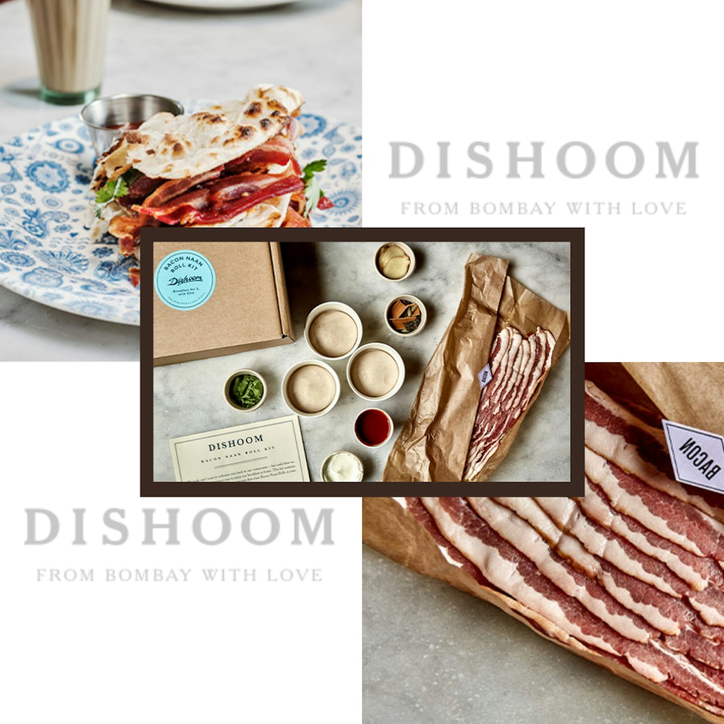 Dishoom bacon roll naan kit