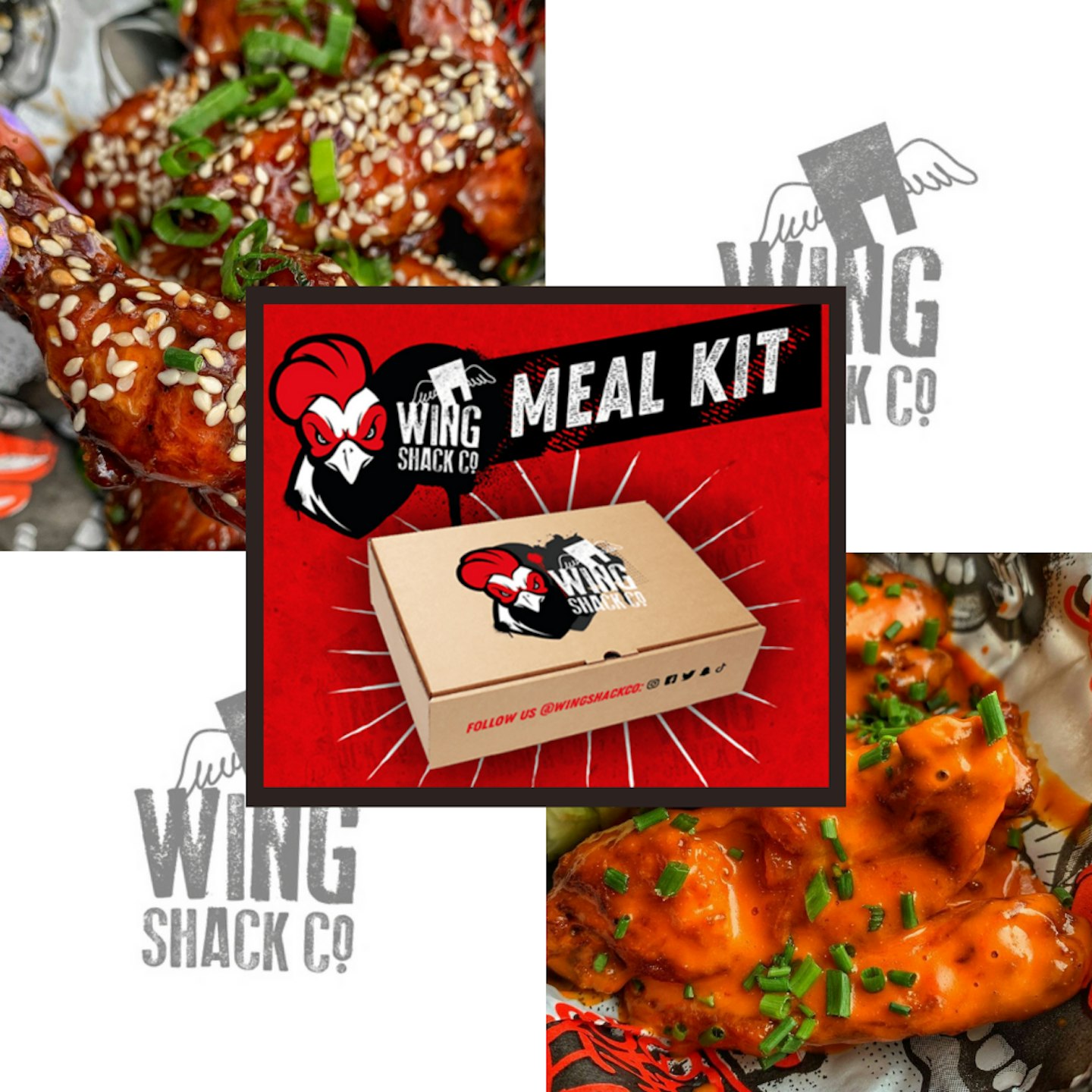 Wing Shack Co. buffalo and honey sesame chicken wings