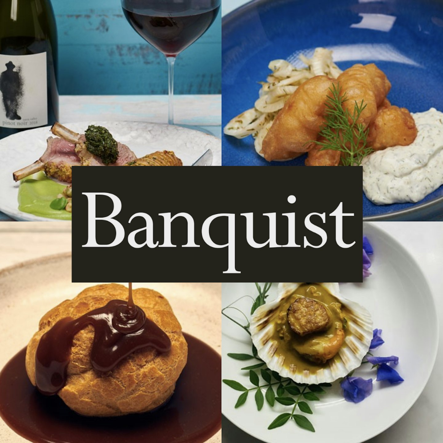 Three Course Meal and Wine at Home Dining Experience with Banquist for Two