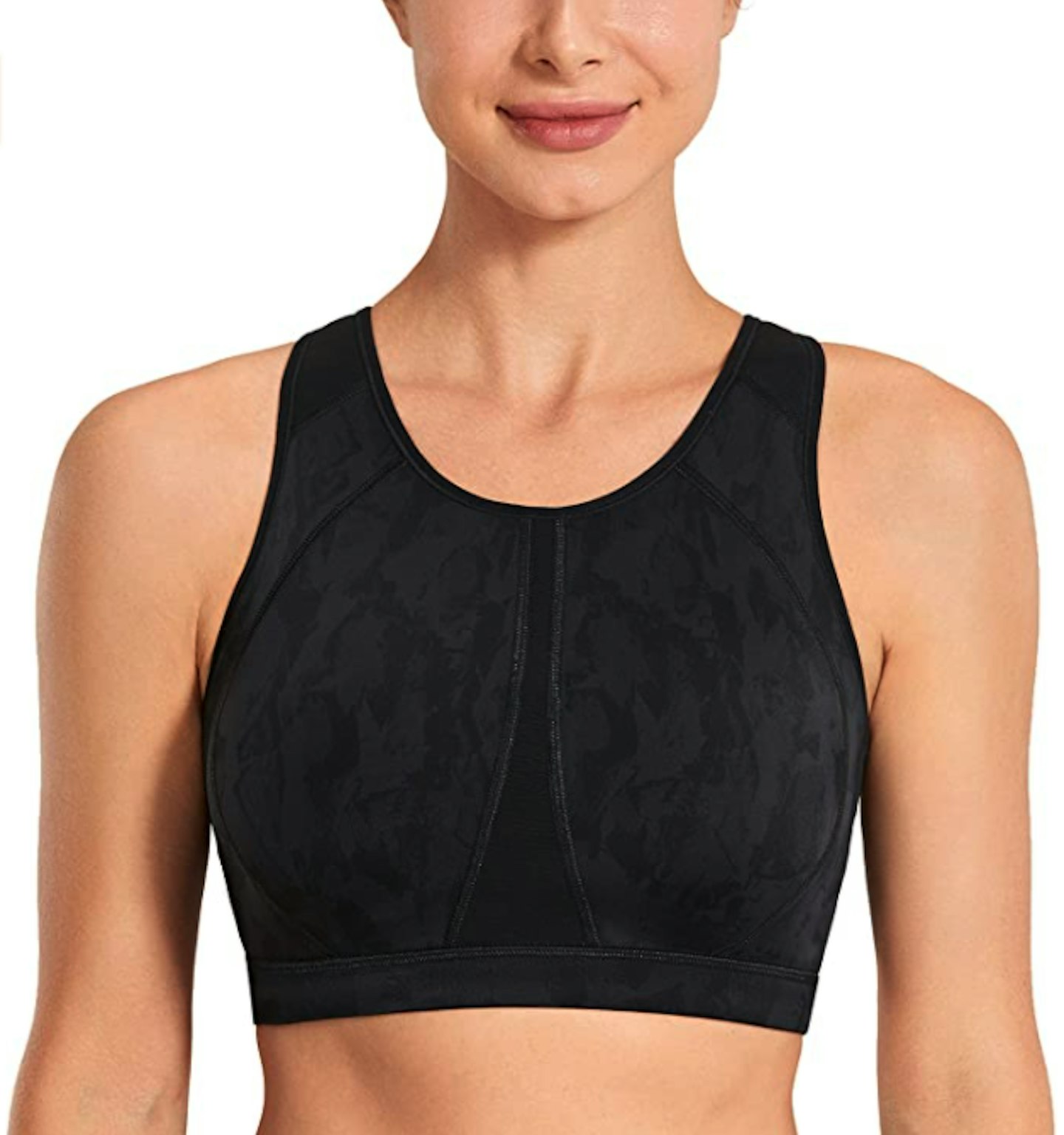SYROKAN, Women's High Impact Padded Supportive Wirefree Full Coverage Sports Bra, £16