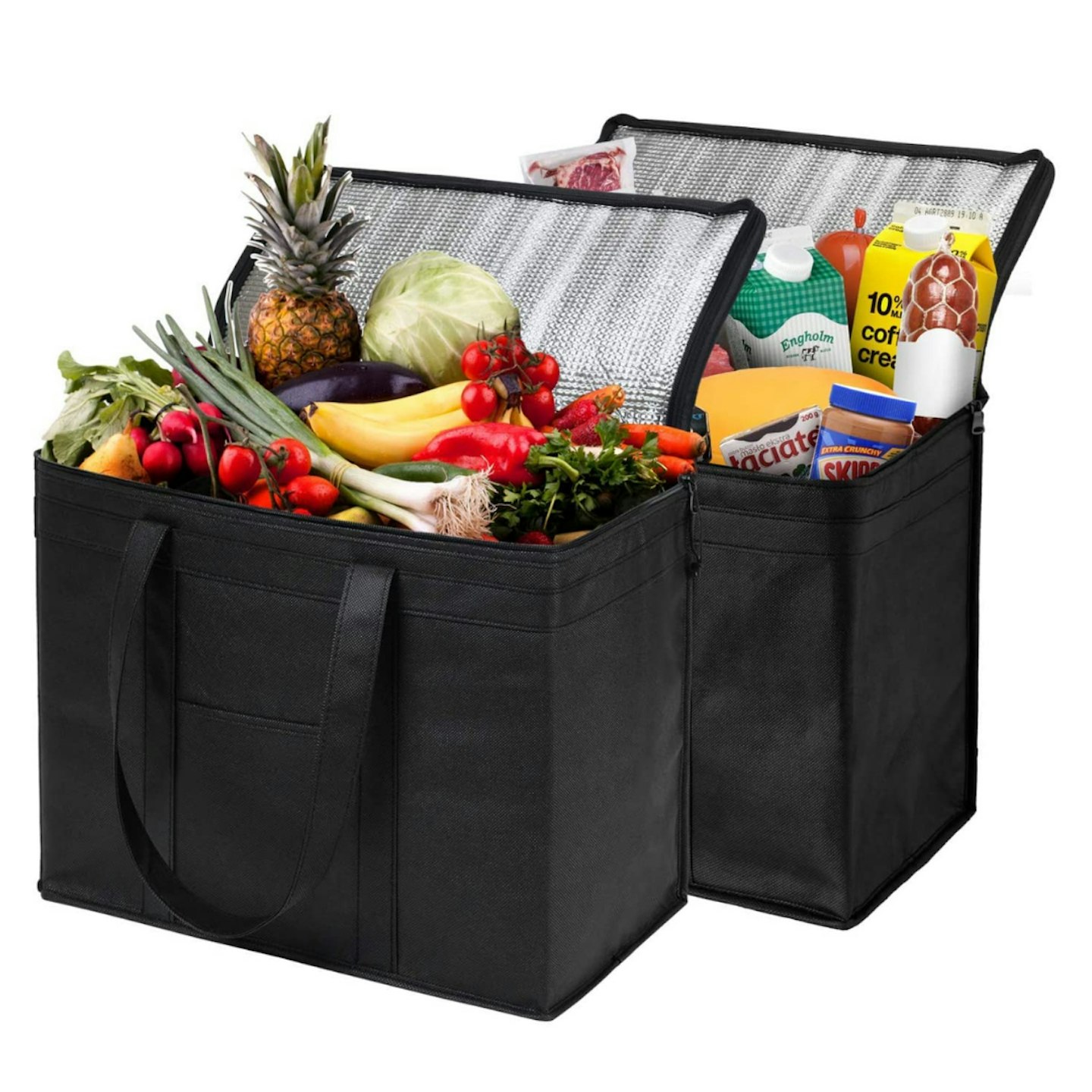 NZ Home XL Insulated Reusable Grocery Shopping Bags