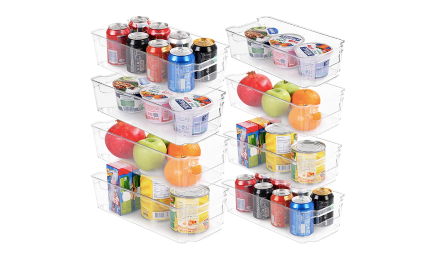 KICHLY Stackable Fridge Organisers - Set of 8