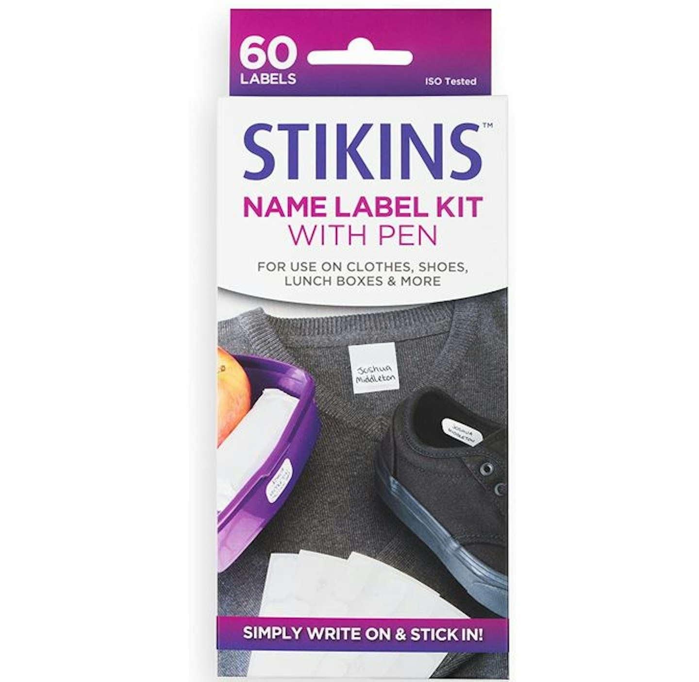 Stick On Clothing Name Labels