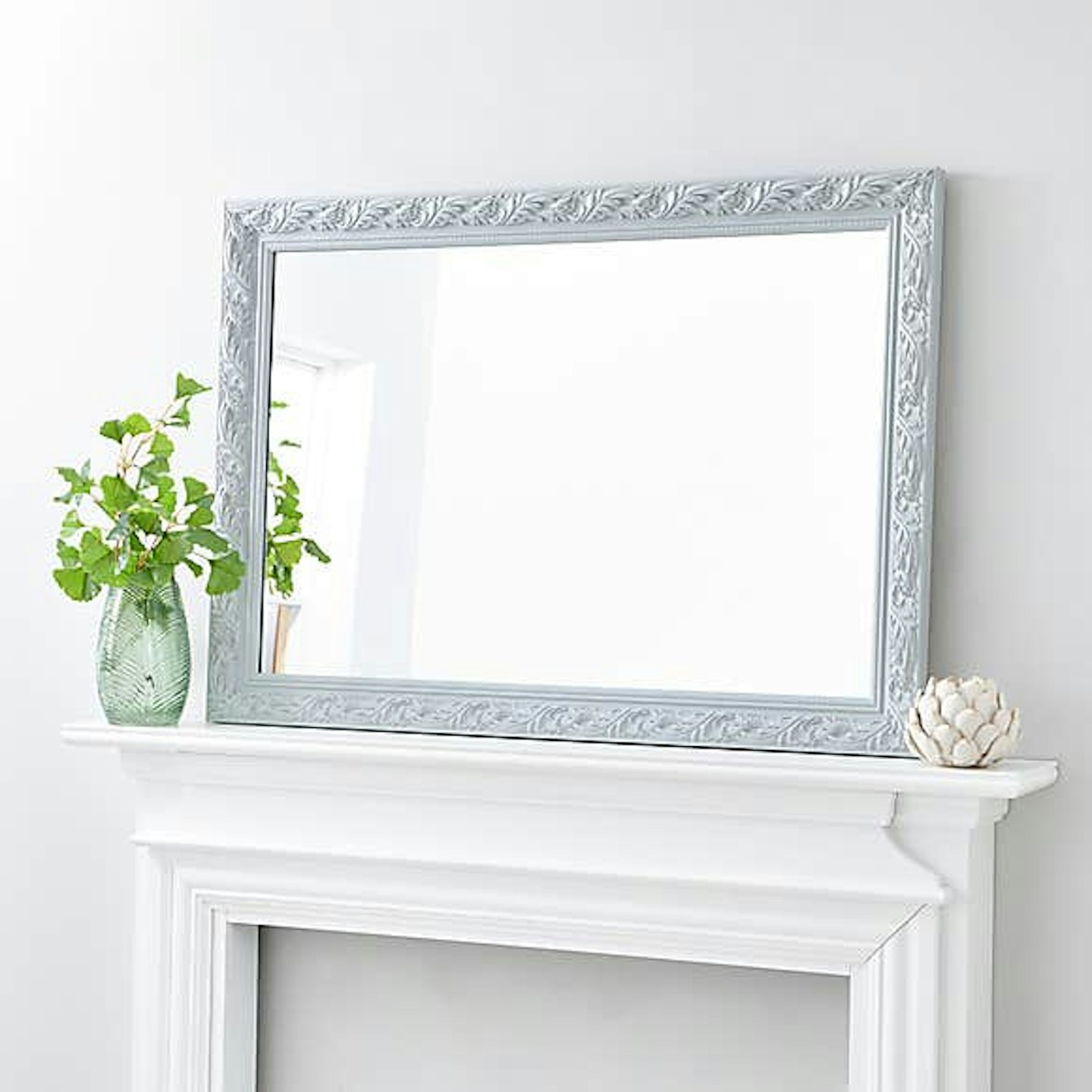 Decorative Wall Mirror 102x72cm Grey