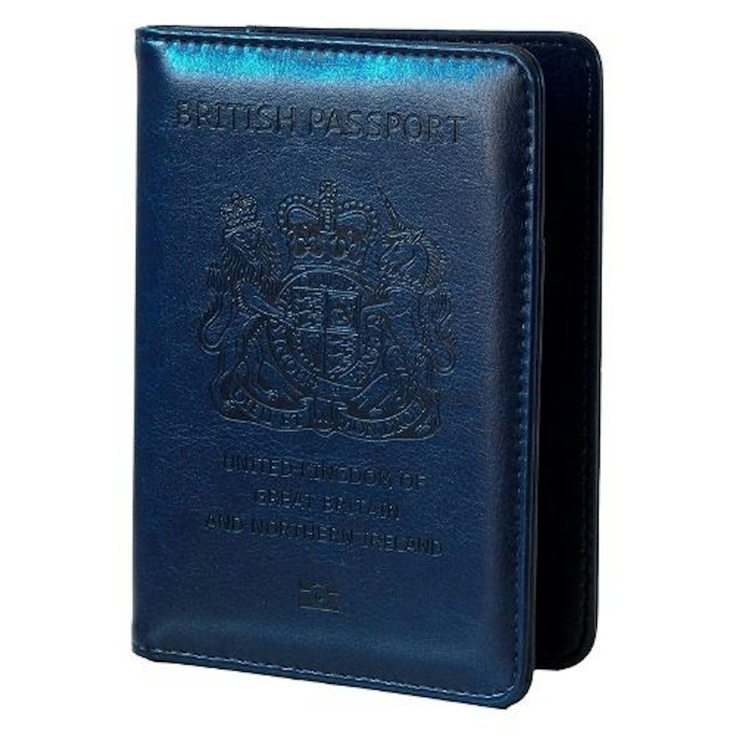 Blue Passport Cover UK Embossed Holders Navy British Wallet