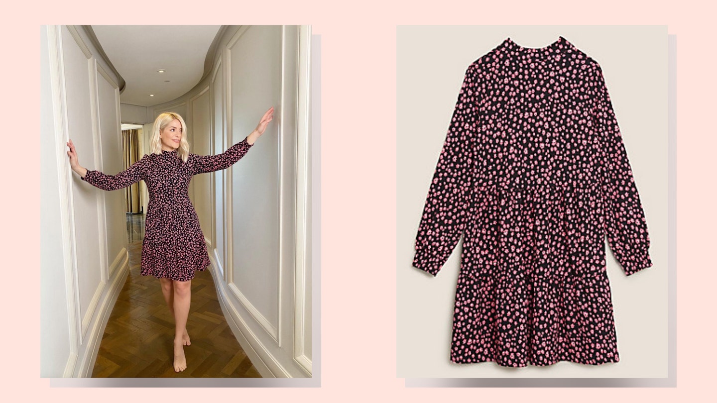 holly willoughby floral mini dress