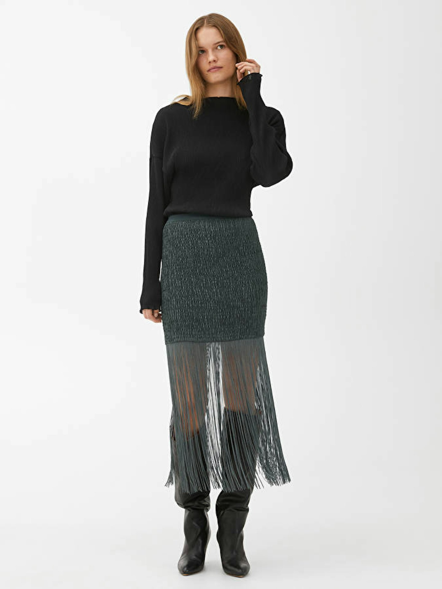 Arket, Fringed Smock Skirt, WAS £79 NOW £24