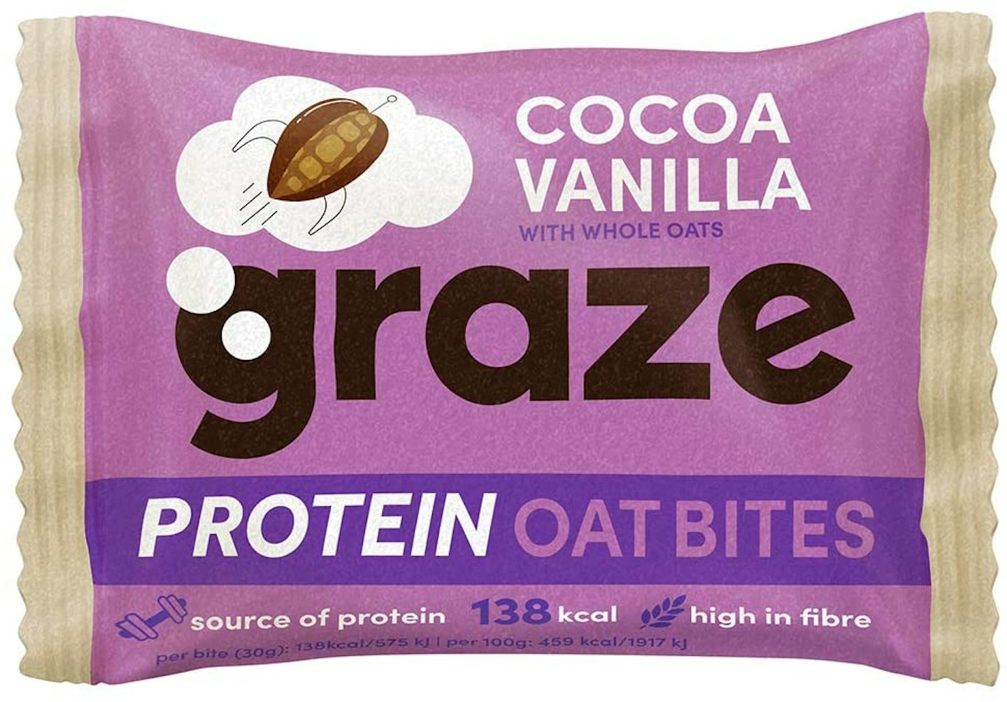 Graze Cocoa Vanilla Protein Oat Bites