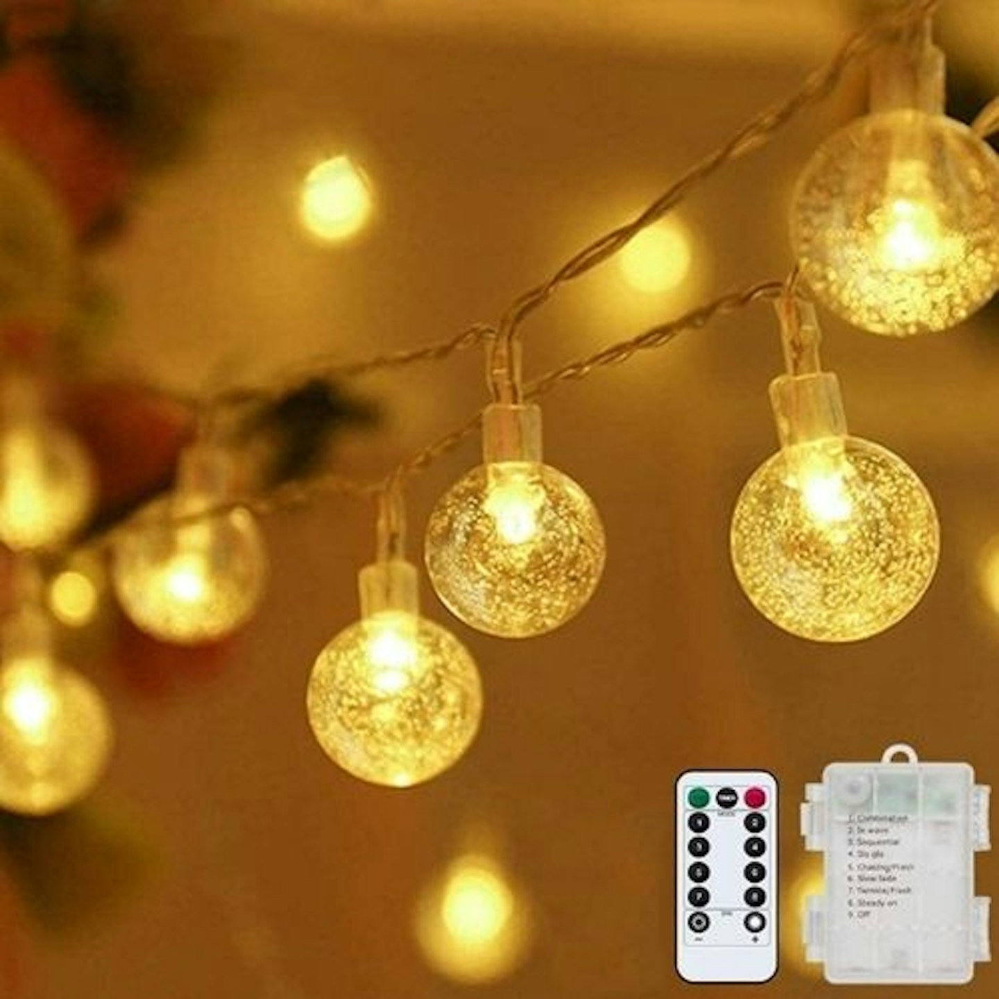 Globe battery Operated Fairy Lights 16.4ft 50LED