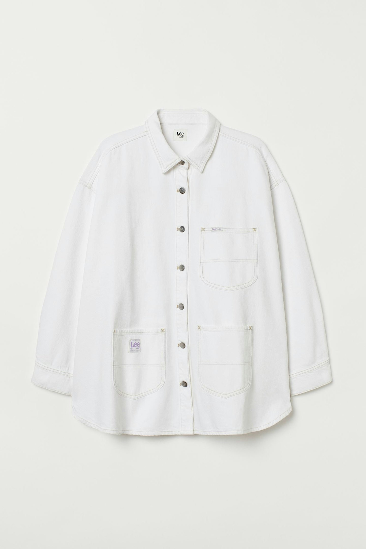 Lee X H&M, H&M+ Denim Shirt Jacket, £39.99