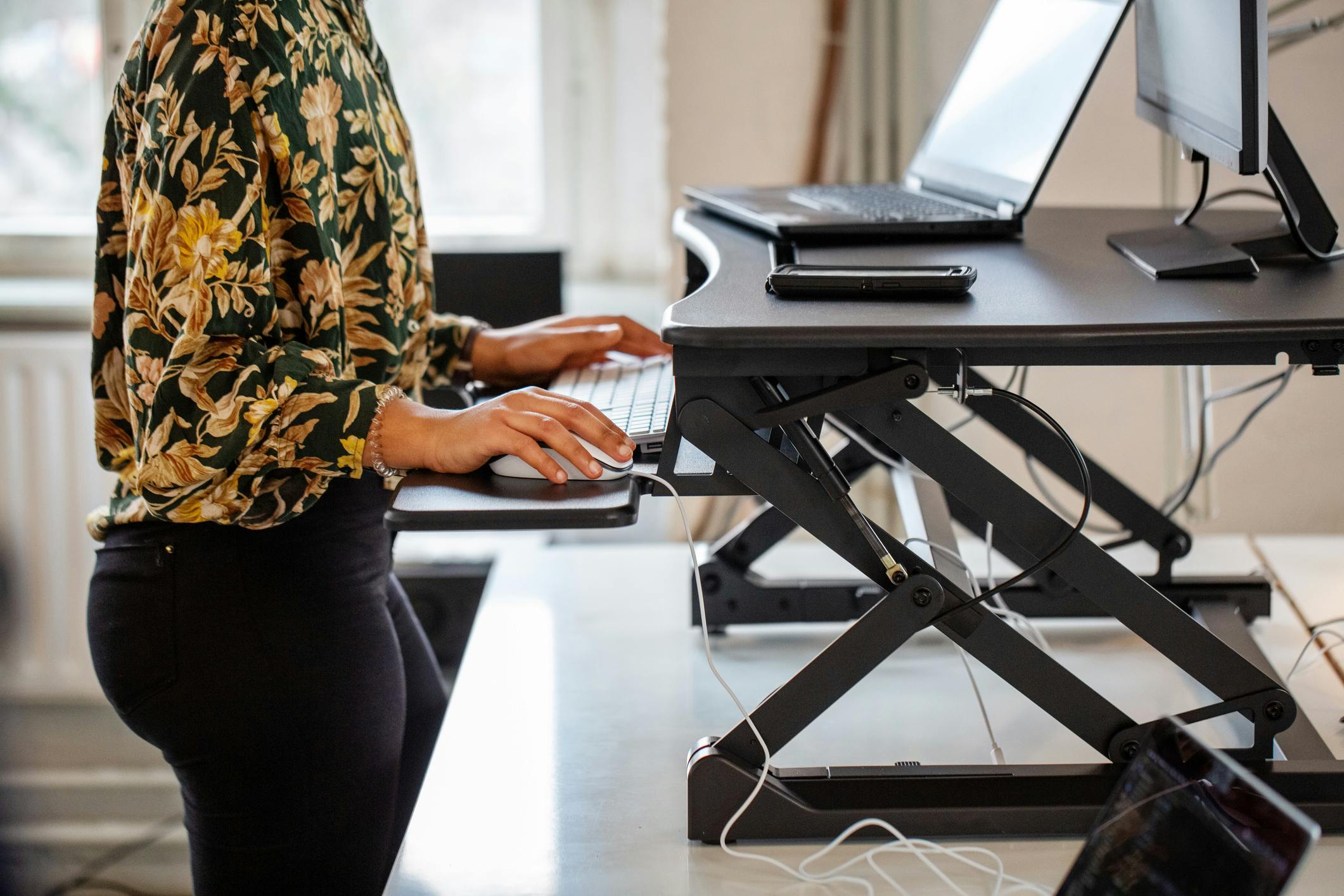 Standing desk deals converter wayfair