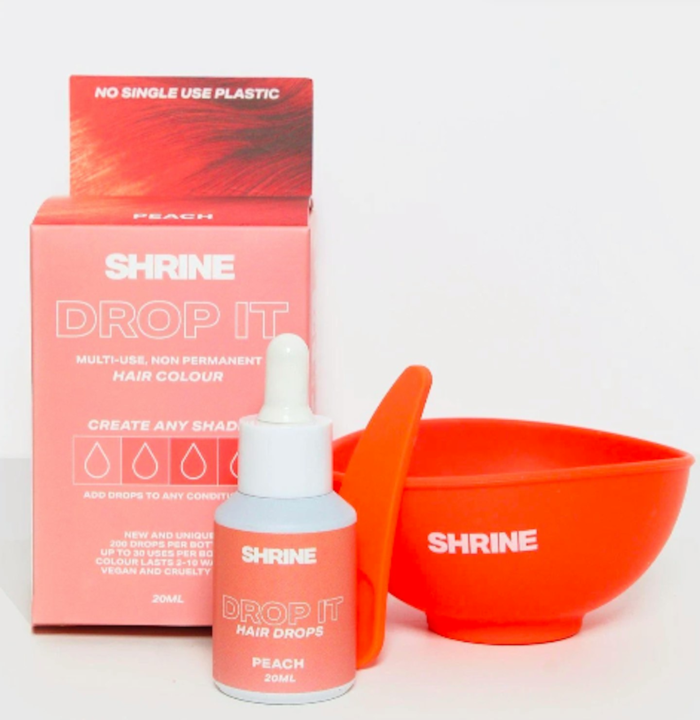 Shrine Peach Hair Dye - Drop It Kit,