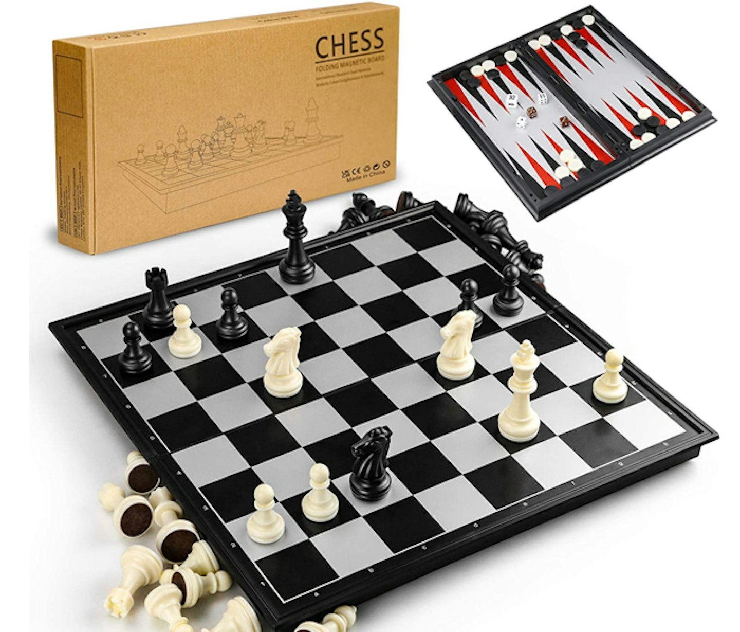 Gibot 3 in 1 Chess Board Set