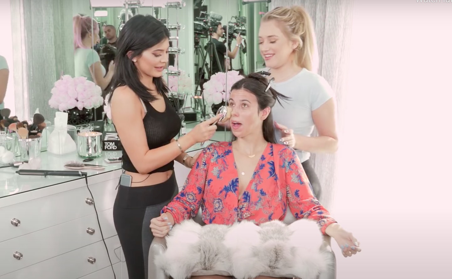 Kylie Jenner gives Victoria a Glam Makeover for her YouTube channel