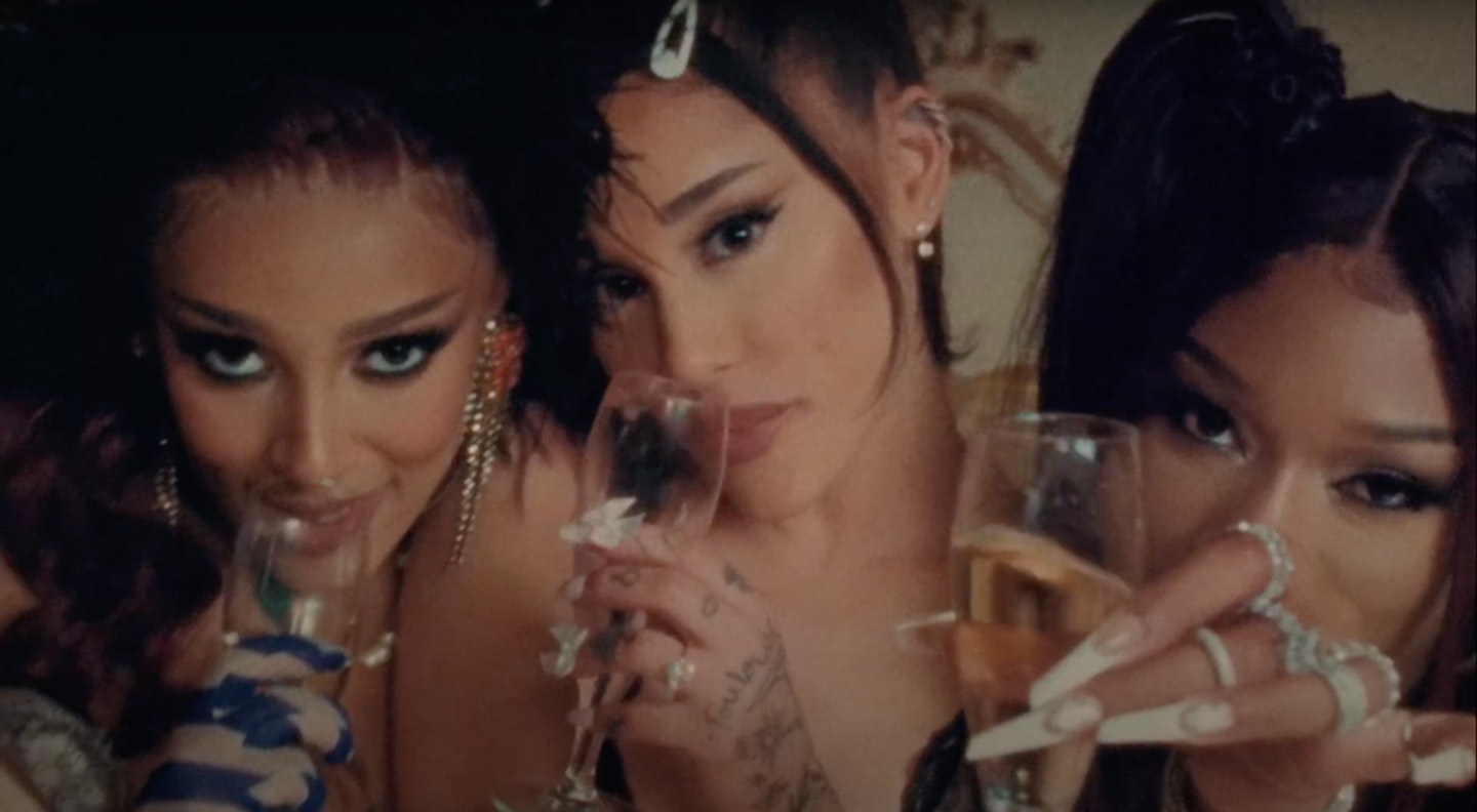 Ariana Grande, Doja Cat and Megan Thee Stallion