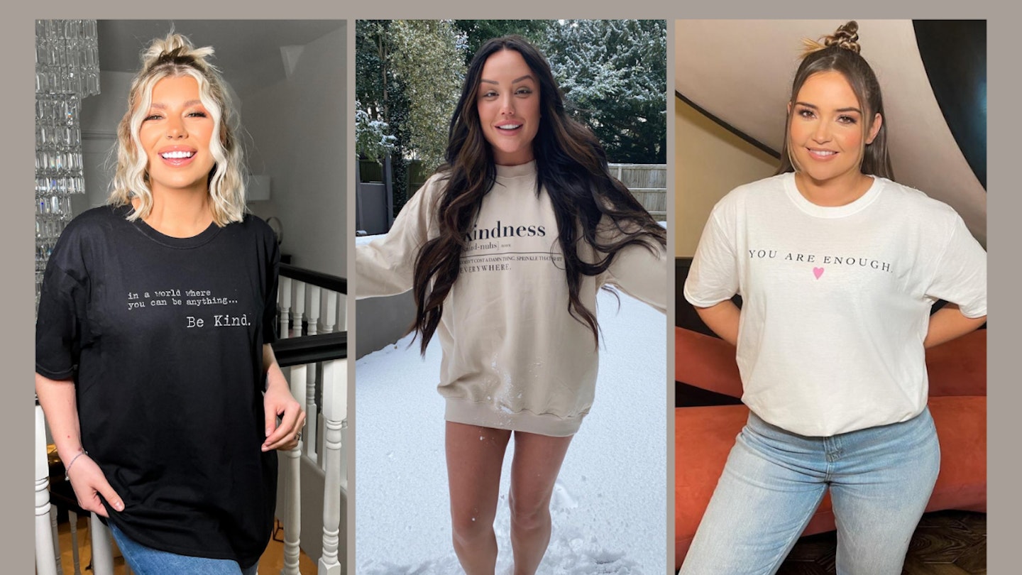 Caroline flack t shirt in hot sale the style