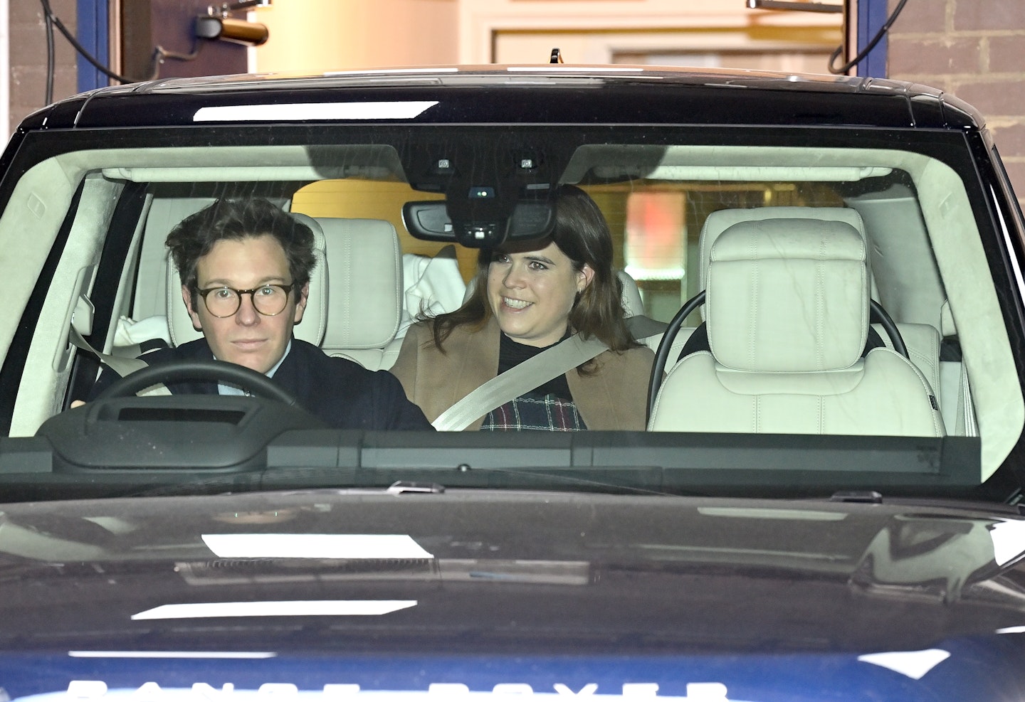 Princess Eugenie leaving hospital after giving birth
