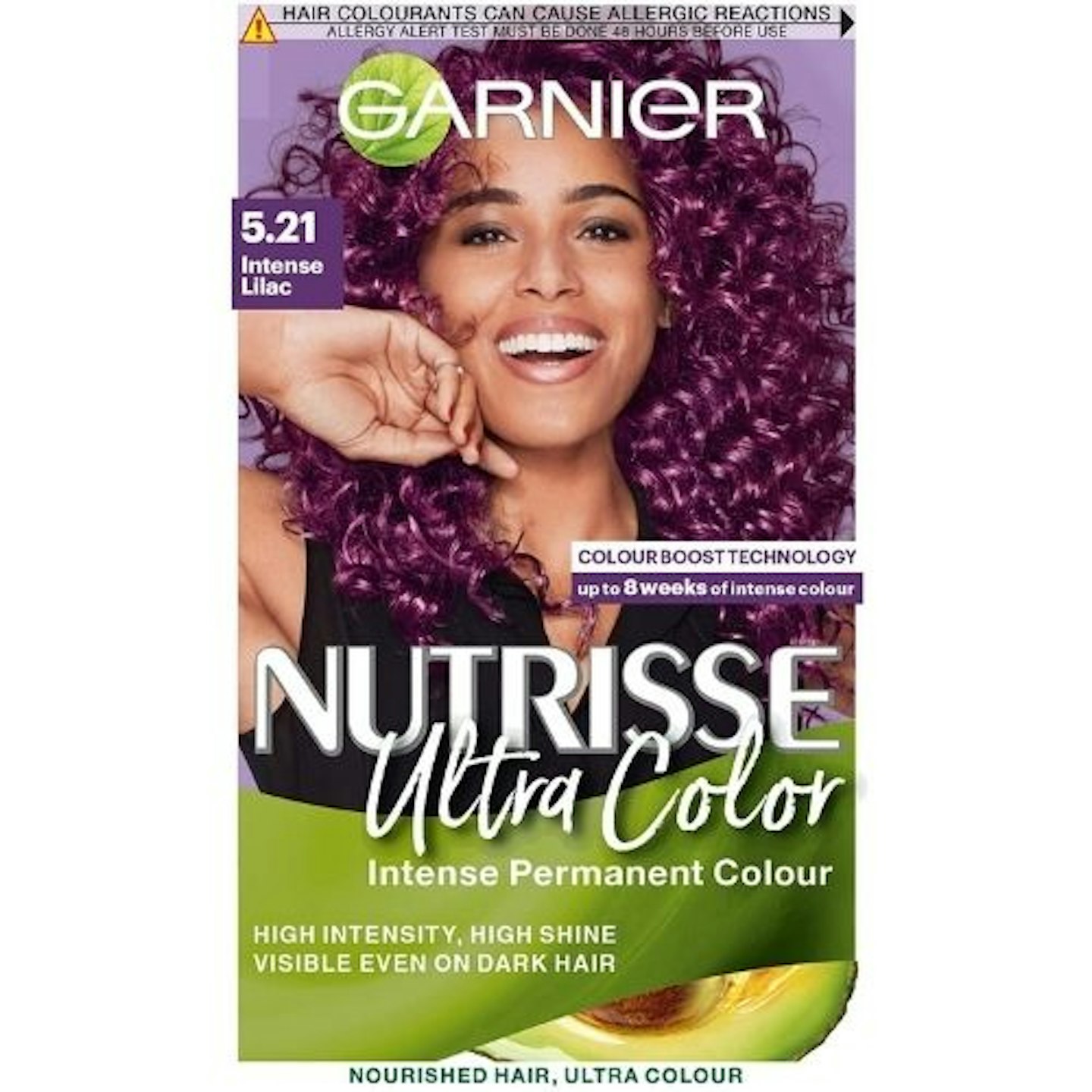 Garnier Nutrisse Ultra Colour Permanent Purple Hair Dye - 5.21 Intense Lilac