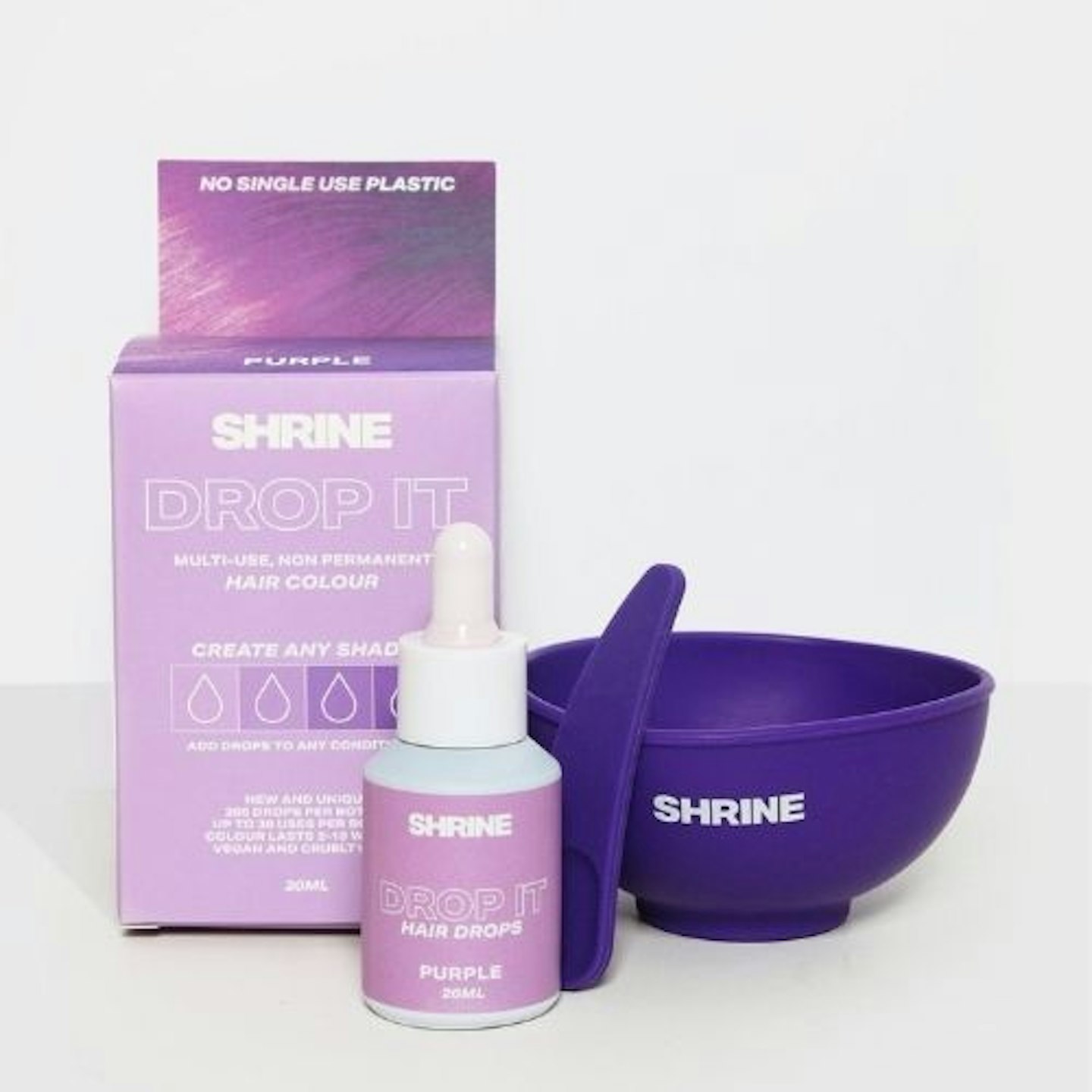 Shrine Purple Hair Dye – Drop It Kit, semi-permanent 