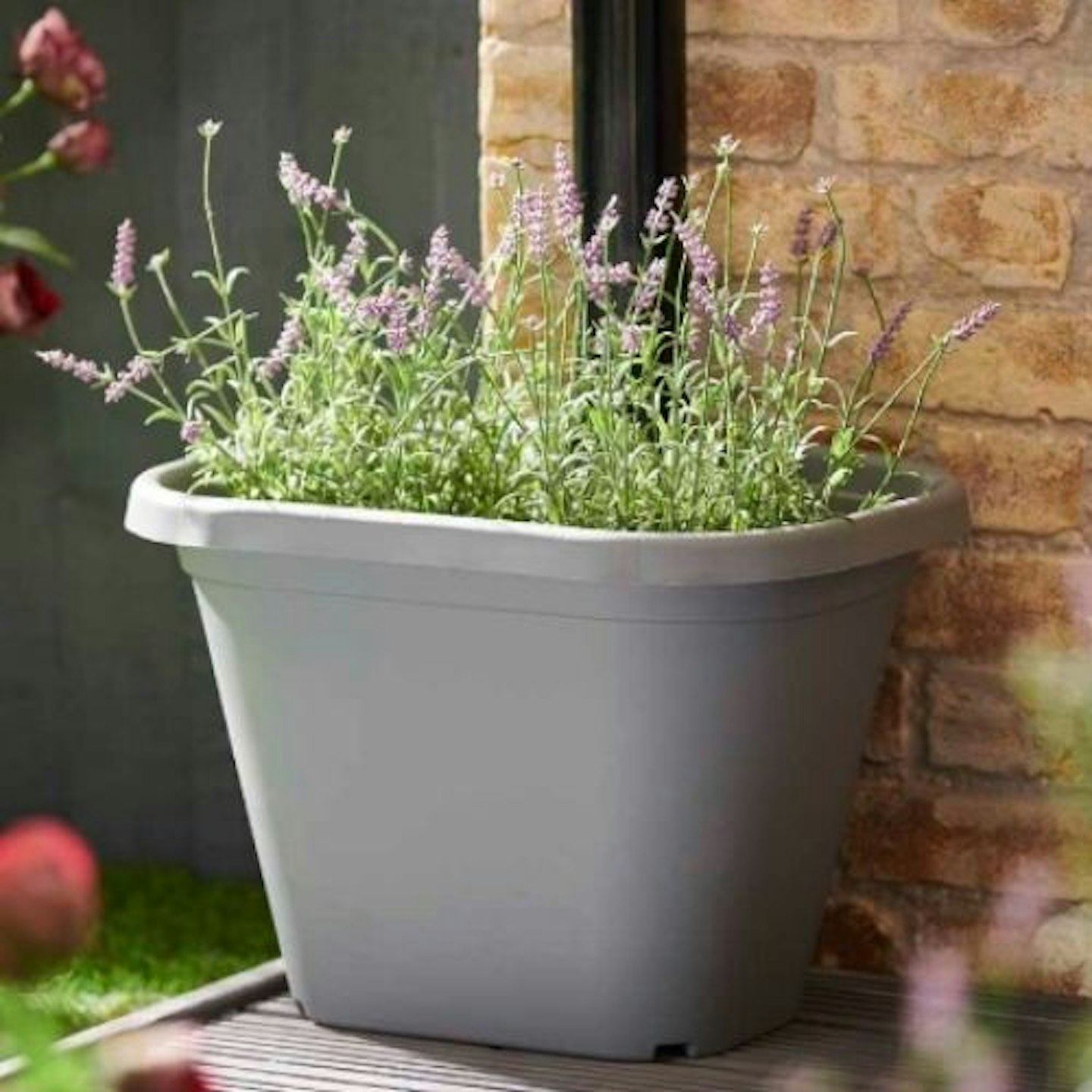 DownPipe Plant Pot in Grey