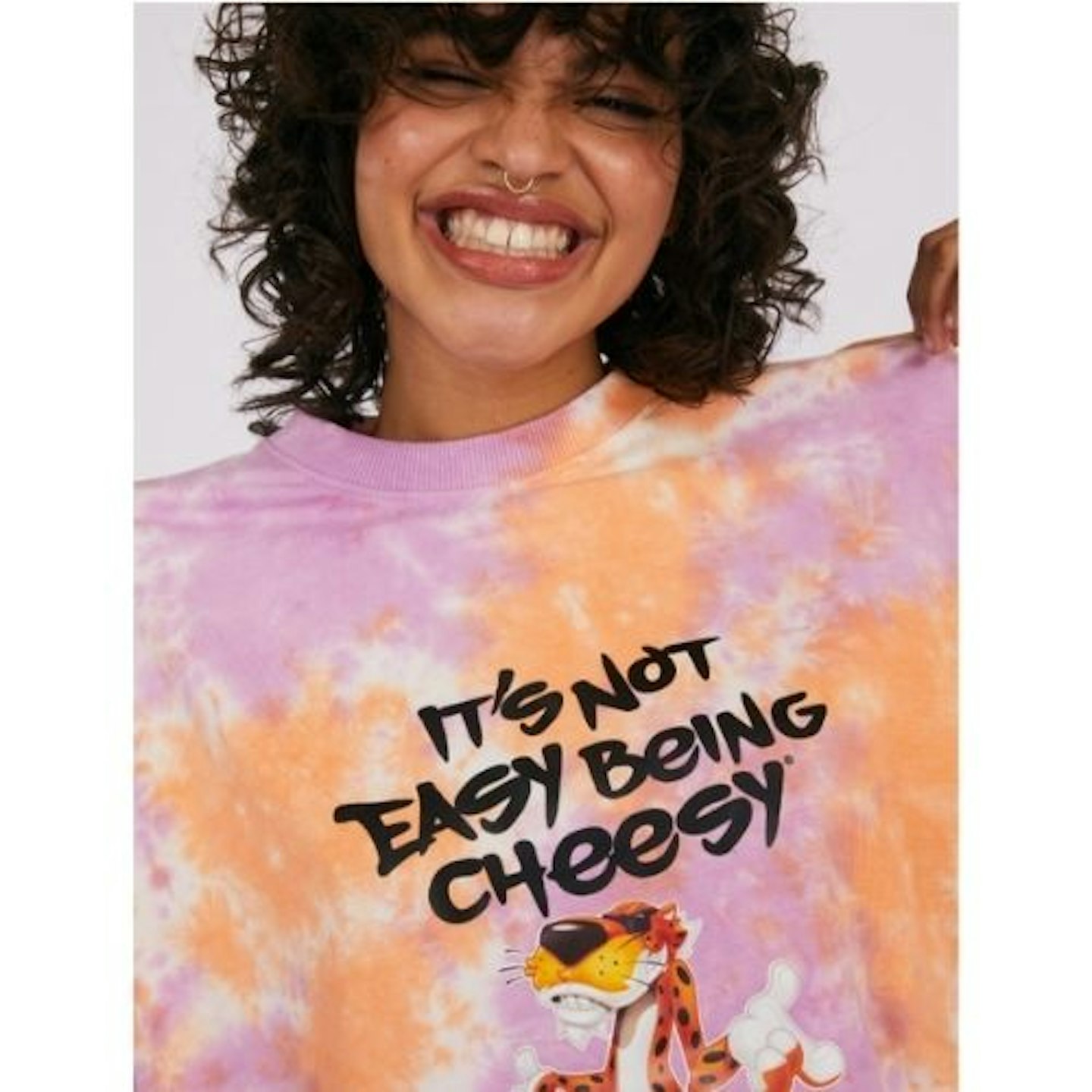 Cheetos x Skinnydip Not Easy Being Cheesy Tie Dye T-Shirt