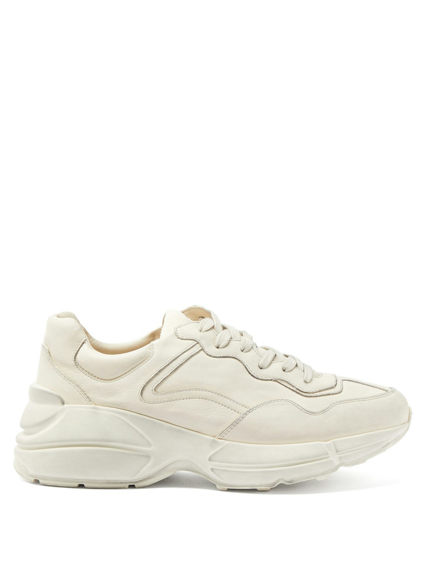 Gucci, Leather Trainers, £615