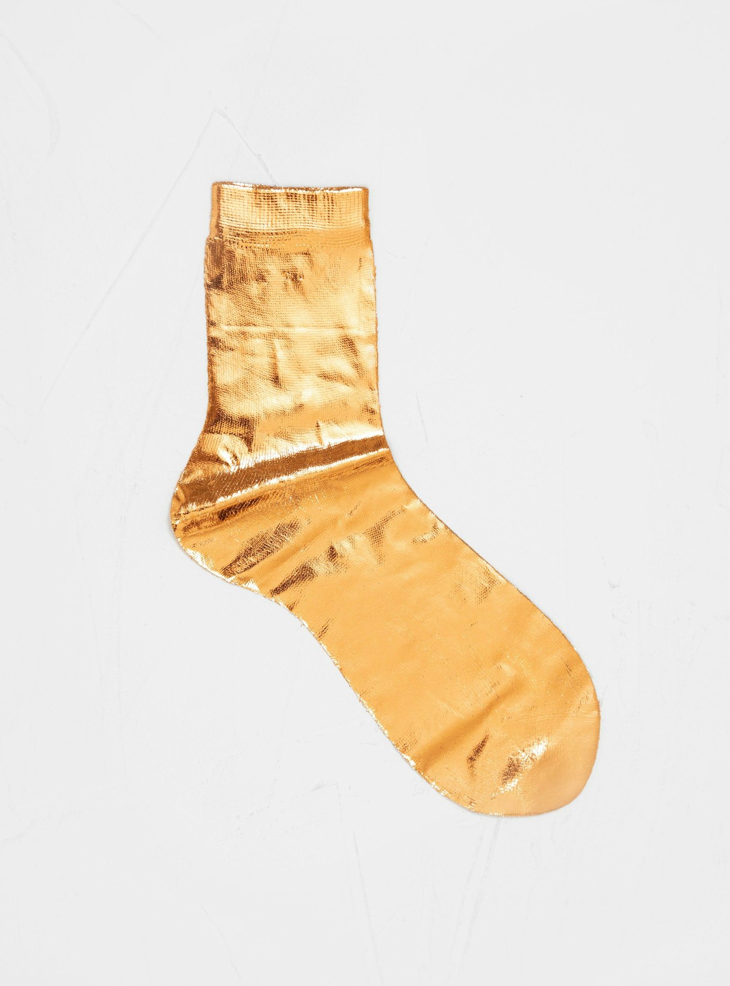 Maria La Rosa, Laminated Socks Rame Orange, £44