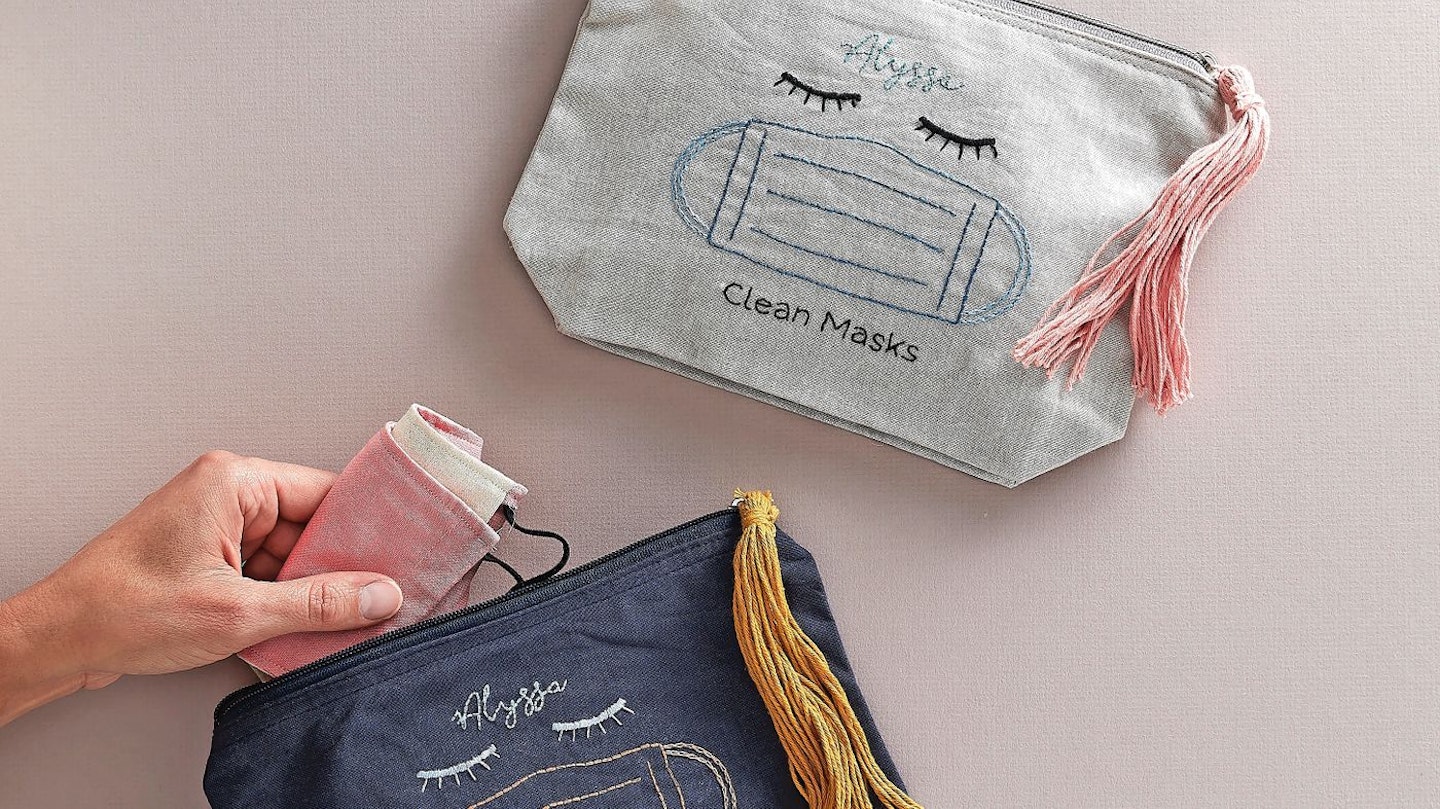 Face mask pouch