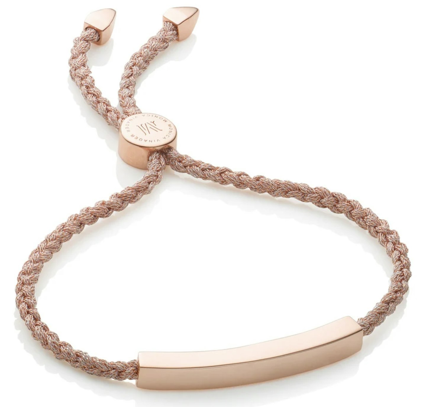 Linear Friendship Bracelet 18ct Rose Gold Plated Vermeil