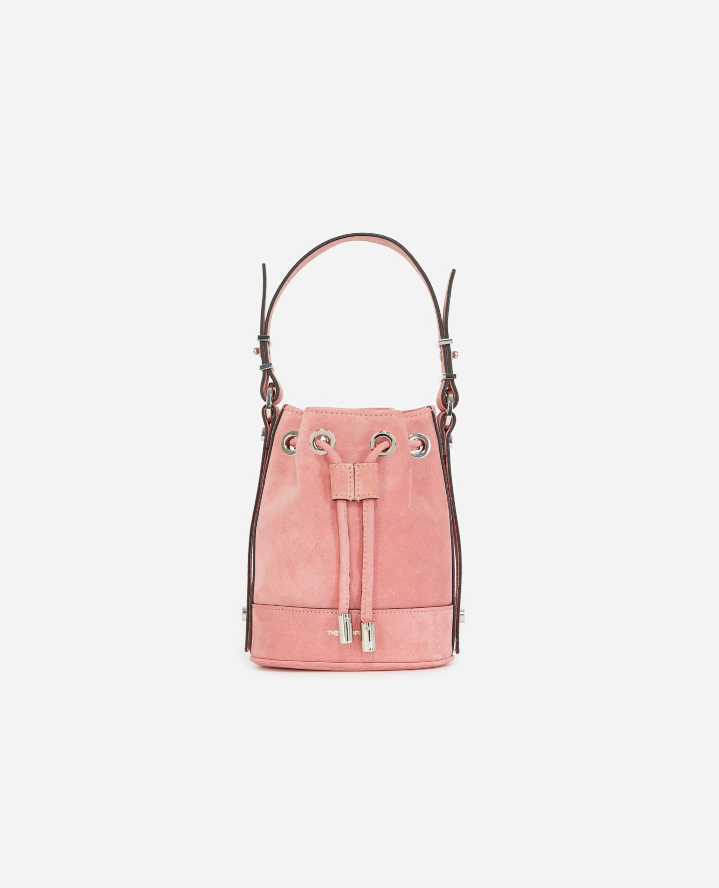 The Kooples, Nano Tina Bag In Pink Suede, £240