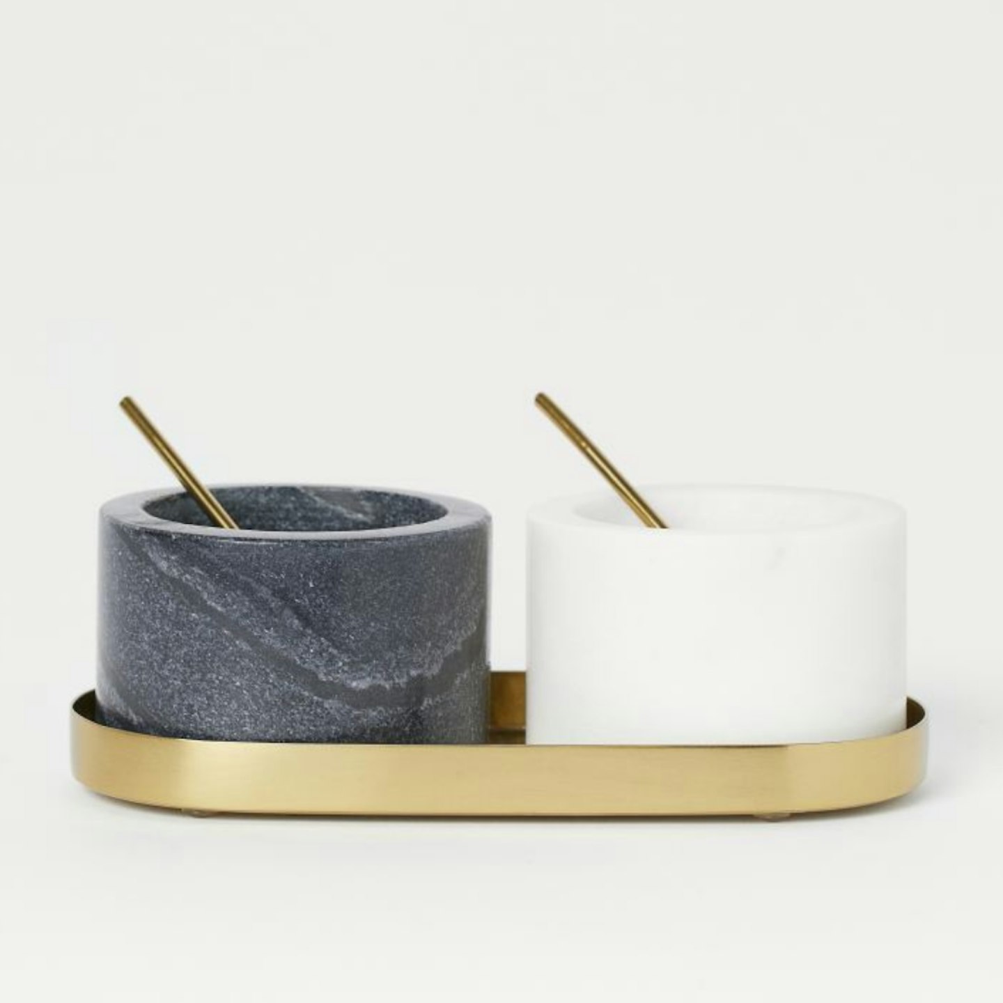 Stone salt and pepper bowls