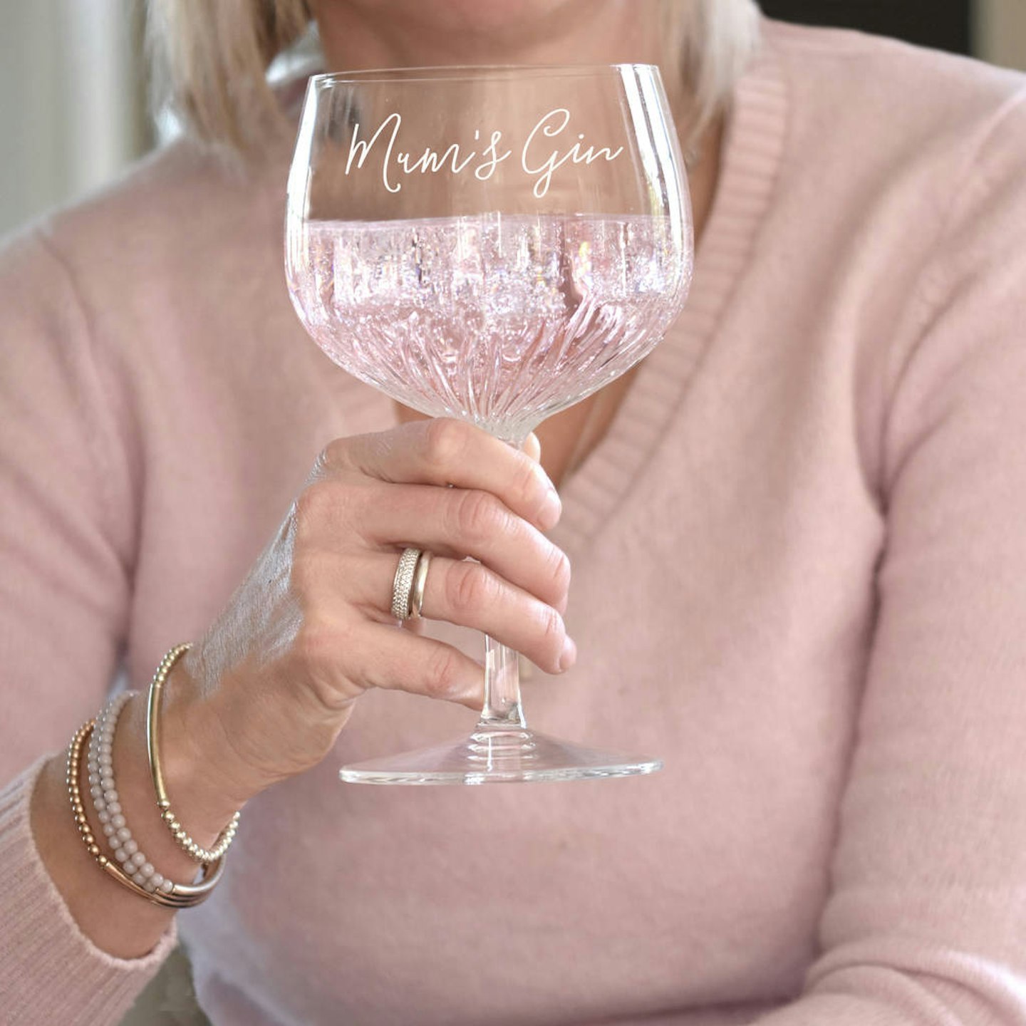 Crystal Cut Personalised Gin Glass