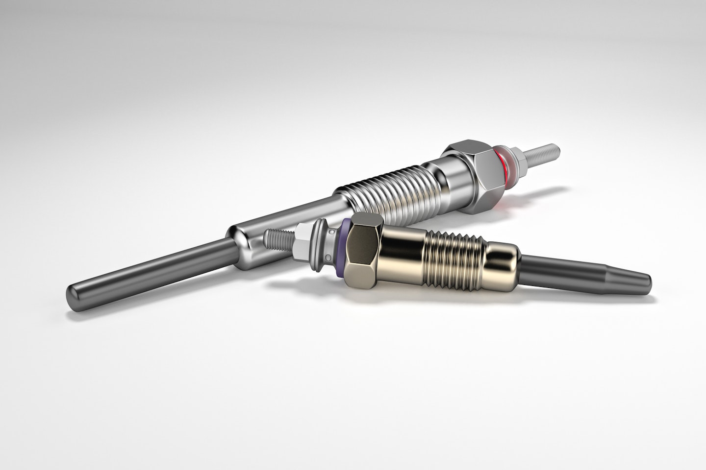Two different glow plugs