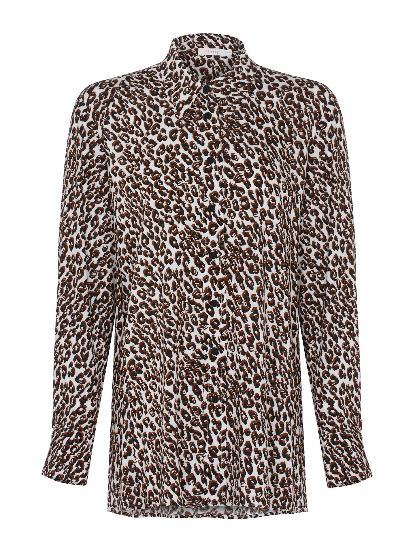 Finery London, Leopard Print Collared Long Sleeve Shirt, £35