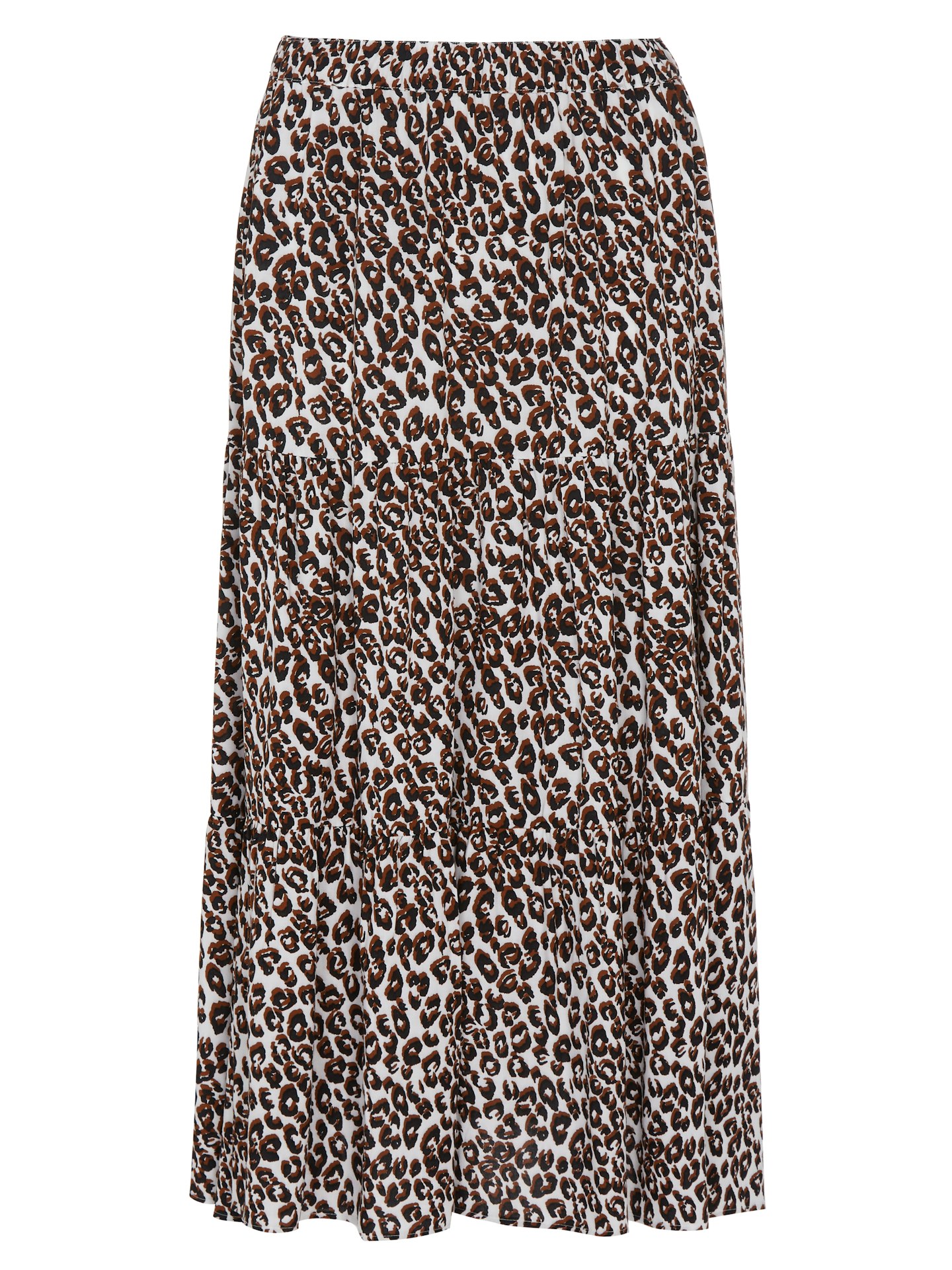 Finery London, Leopard Print Midi Tiered Skirt, £39