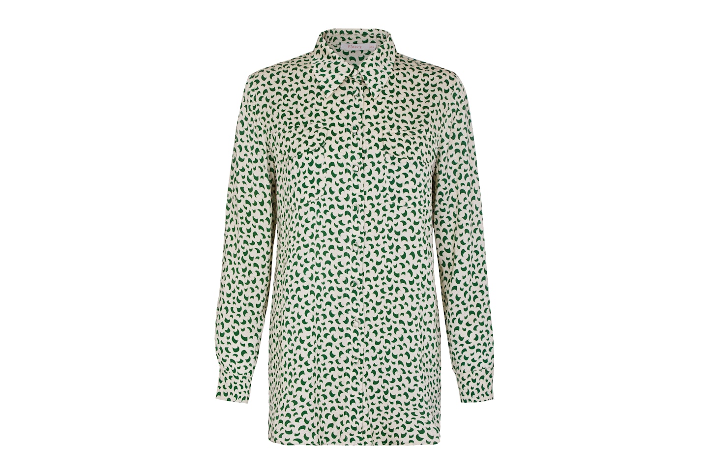 Finery London, Satin Geometric Long Sleeve Shirt, £59