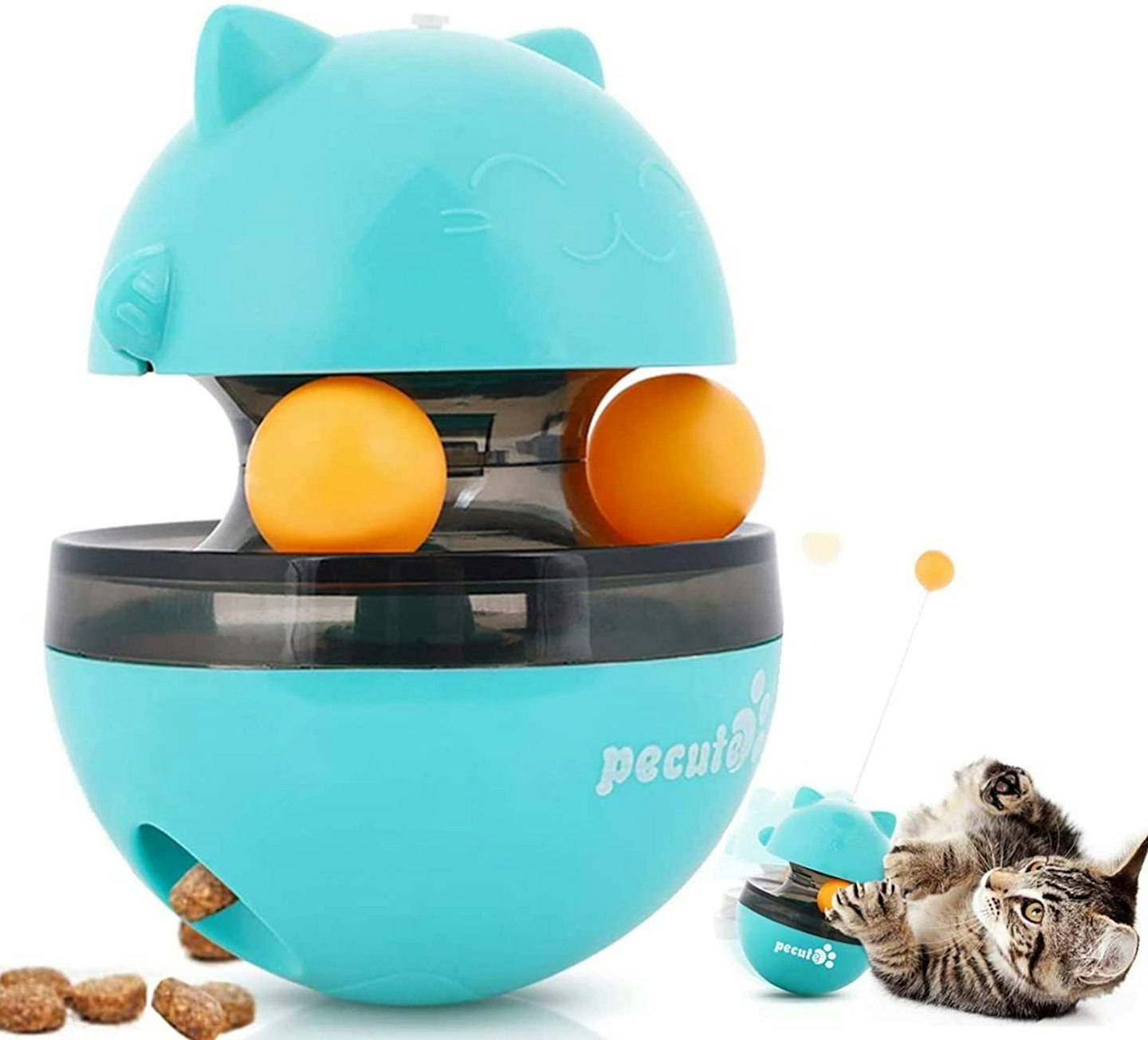 Pecute Cat Treat Toy: 4 In 1 Interactive Cat Toy