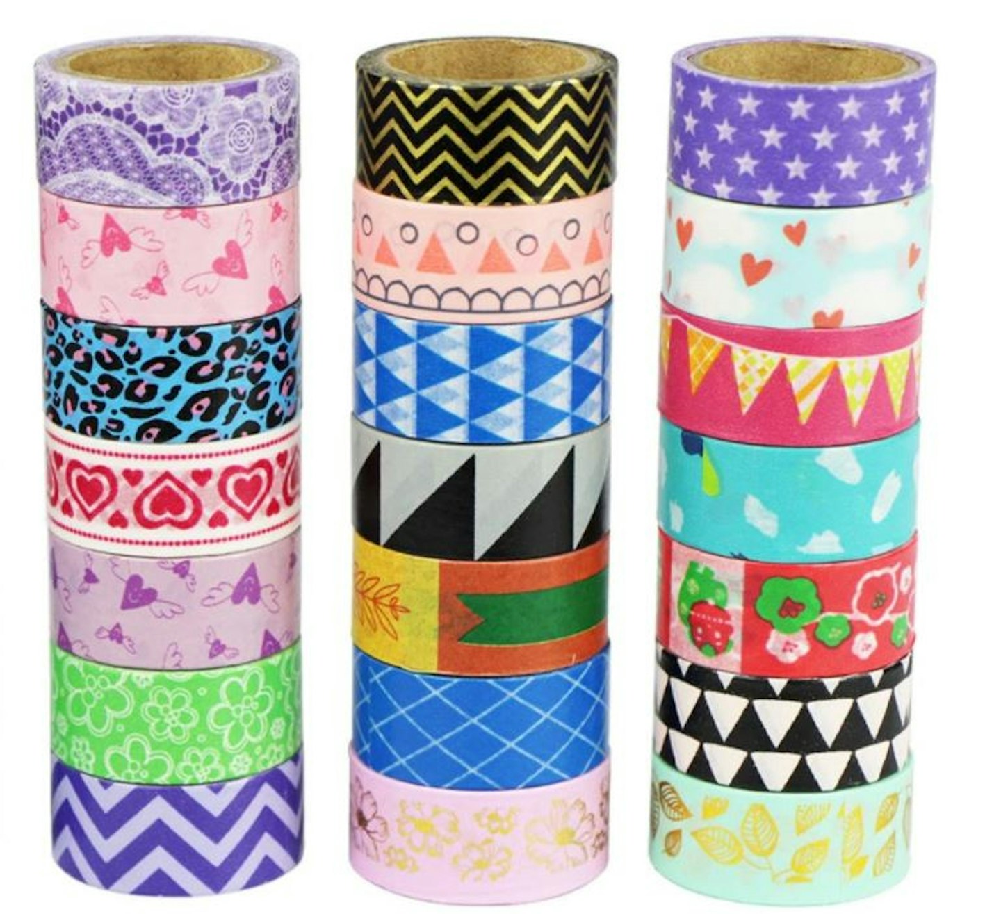 UOOOM 10 Rolls Different Patterns Decorative Washi Tape