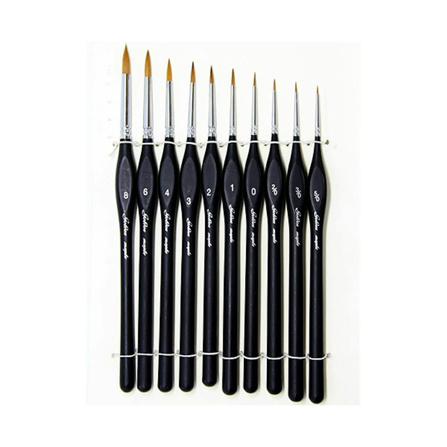 Fine Detail Brushes with Triangular Handles,10 Miniature Brush