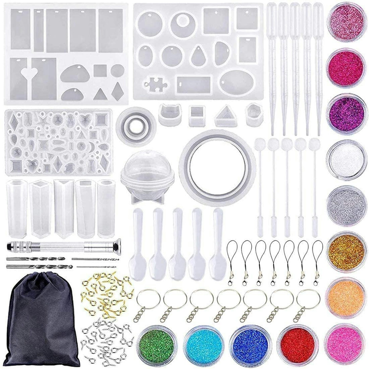 Resin Jewelry Making Starter Kit - Resin Kits for Beginners with Molds and  Re
