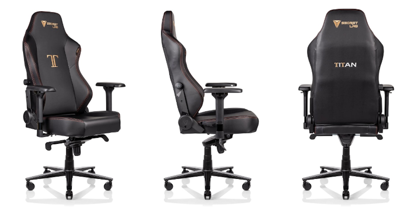 Secretlab Titan front, side and back