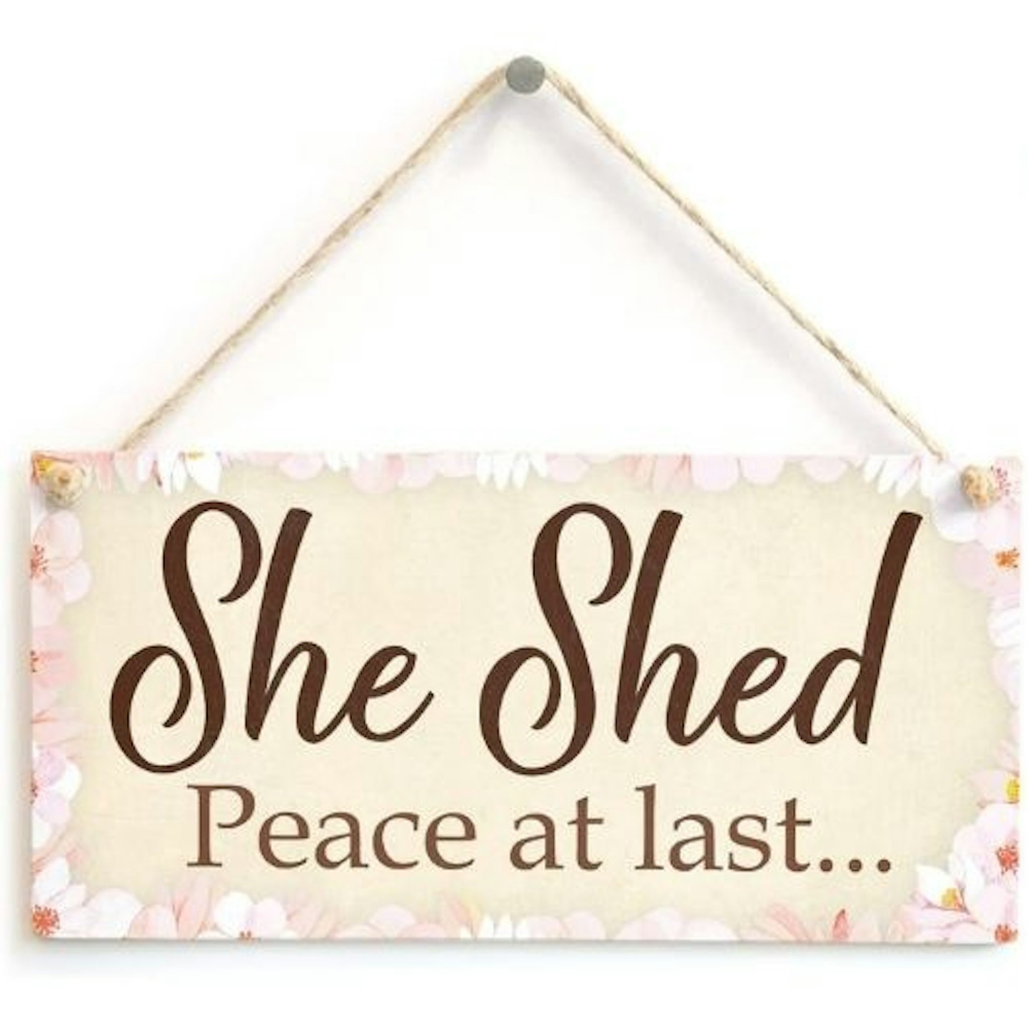 She Shed Peace at Last Sign
