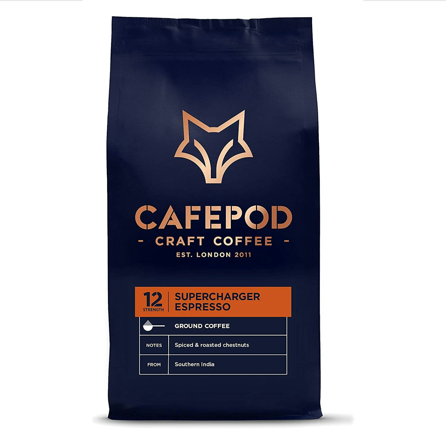 CAFEPOD Craft Ground Coffee - 100% recyclable and resealable packaging. (Supercharger 4 x 200g)