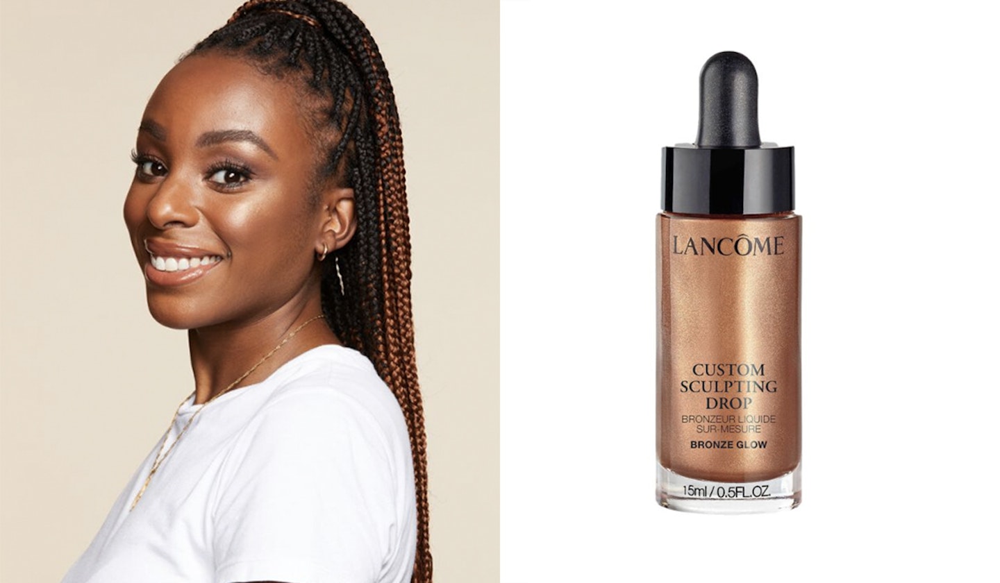 Lancu00f4me Custom Highlight Drops in Golden Glow