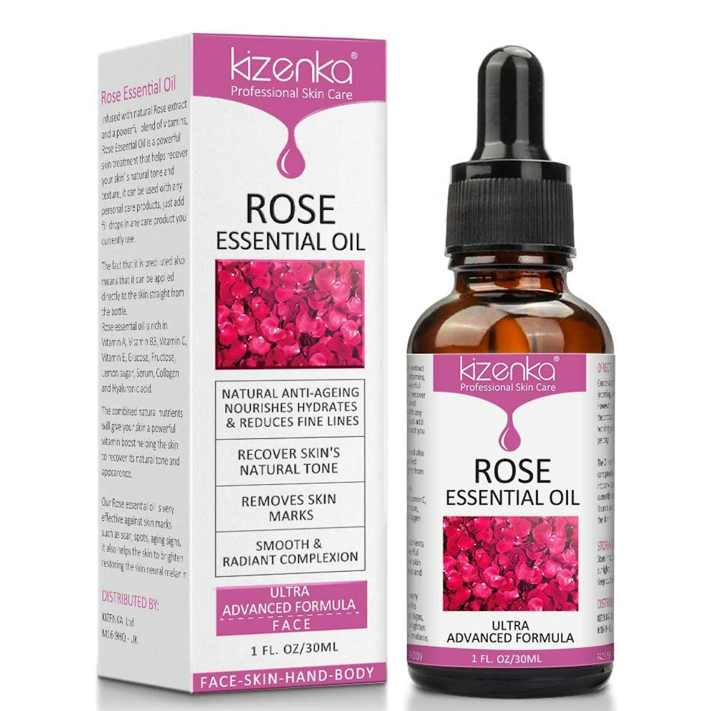 Kizenka Rose Essential Oil, 30ml