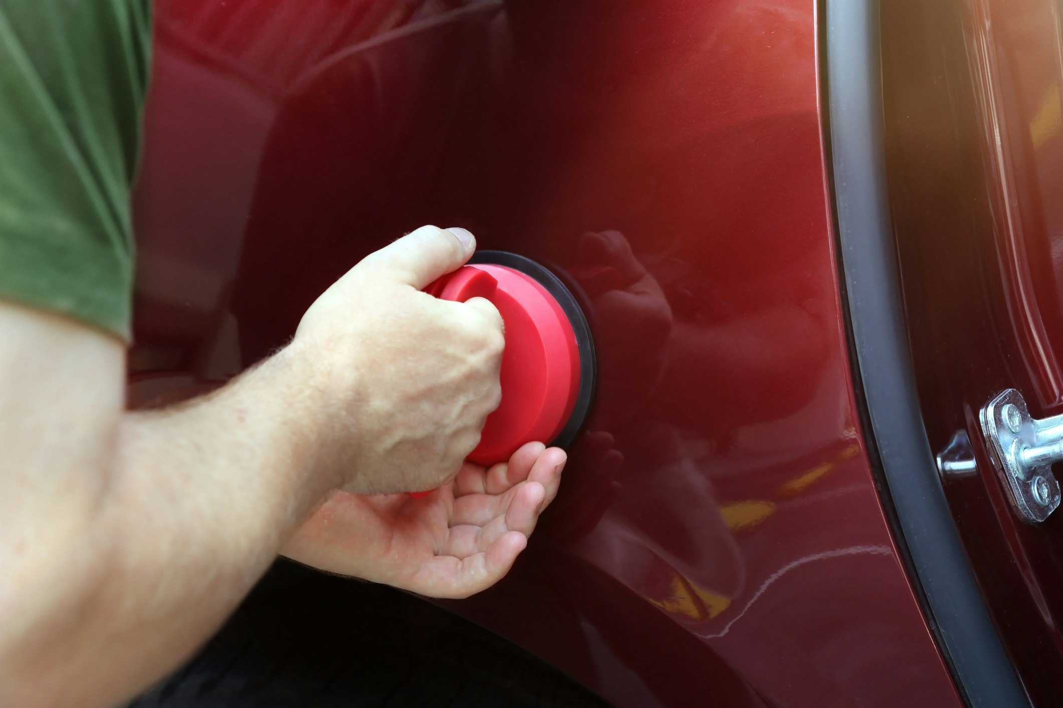 DIY How To Repair Dent Using Suction Cup 