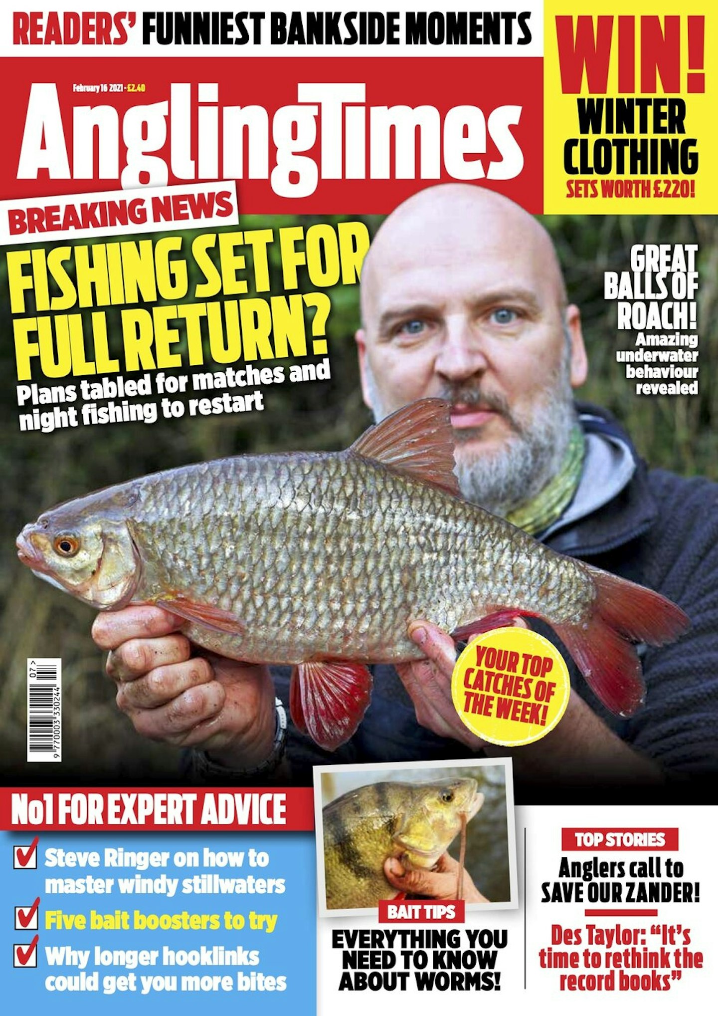 ANGLING TIMES FEBRUARY 16TH ISSUE